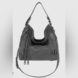 Rebecca Minkoff M.A.B. Gray Suede Hobo Bag